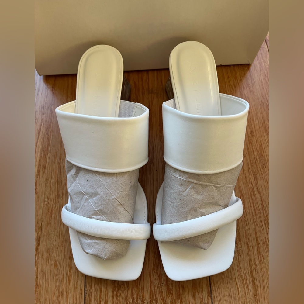 Anne Klien wedge white sandals Iflex technology super comfy sz 8.5 New in Box